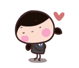 Office Lady straight face sticker #9729421