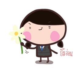 Office Lady straight face sticker #9729427