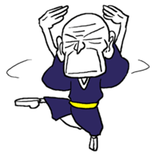 funky old man 2 sticker #9729686