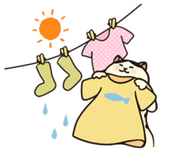 Ugly but cute! tortoiseshell cat, Mike sticker #9730638