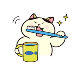 Ugly but cute! tortoiseshell cat, Mike sticker #9730640