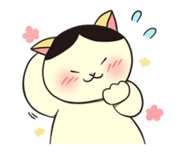 Ugly but cute! tortoiseshell cat, Mike sticker #9730641