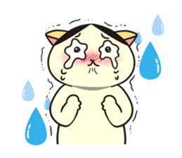 Ugly but cute! tortoiseshell cat, Mike sticker #9730642