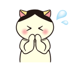 Ugly but cute! tortoiseshell cat, Mike sticker #9730644