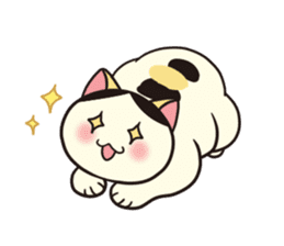 Ugly but cute! tortoiseshell cat, Mike sticker #9730646