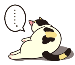 Ugly but cute! tortoiseshell cat, Mike sticker #9730647