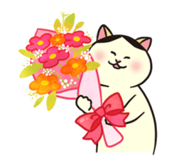 Ugly but cute! tortoiseshell cat, Mike sticker #9730648