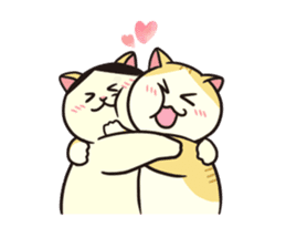 Ugly but cute! tortoiseshell cat, Mike sticker #9730649