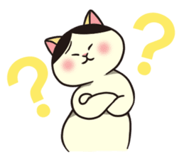 Ugly but cute! tortoiseshell cat, Mike sticker #9730656