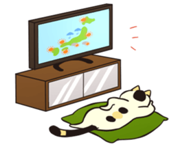 Ugly but cute! tortoiseshell cat, Mike sticker #9730657