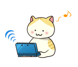 Ugly but cute! tortoiseshell cat, Mike sticker #9730664