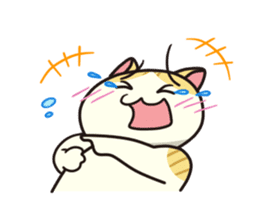 Ugly but cute! tortoiseshell cat, Mike sticker #9730668