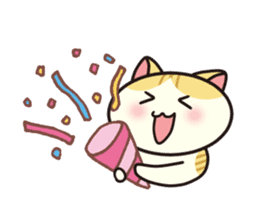 Ugly but cute! tortoiseshell cat, Mike sticker #9730670