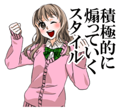 girl cartoon character STICKER sticker #9730752