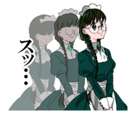 girl cartoon character STICKER sticker #9730760