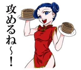 girl cartoon character STICKER sticker #9730762