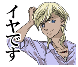 girl cartoon character STICKER sticker #9730771