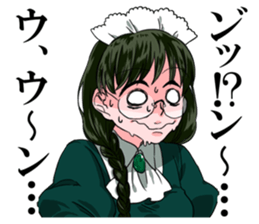 girl cartoon character STICKER sticker #9730772