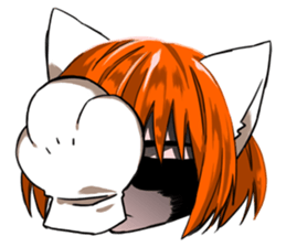 girl cartoon character STICKER sticker #9730789