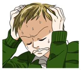 girl cartoon character STICKER sticker #9730791