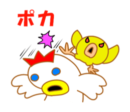 Fascinating chicken and chick 3 sticker #9730928