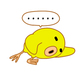 Fascinating chicken and chick 3 sticker #9730933