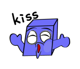 Square head two teeth (everyday life) sticker #9731235