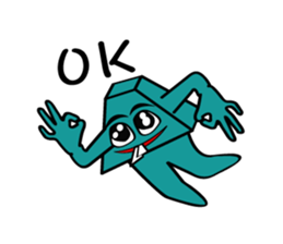 Square head two teeth (everyday life) sticker #9731236