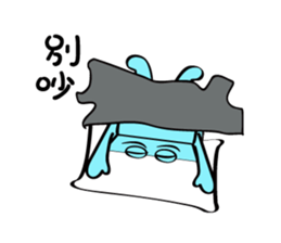 Square head two teeth (everyday life) sticker #9731249