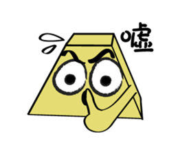 Square head two teeth (everyday life) sticker #9731267