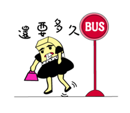 Square head two teeth (everyday life) sticker #9731270