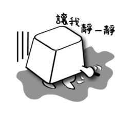 Square head two teeth (everyday life) sticker #9731275