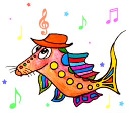 Colorful fish! sticker #9732113