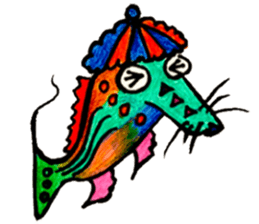 Colorful fish! sticker #9732114