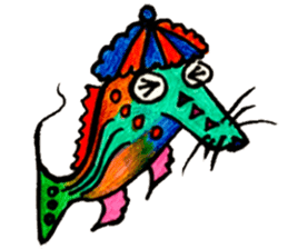 Colorful fish! sticker #9732114