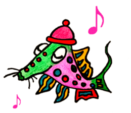 Colorful fish! sticker #9732117