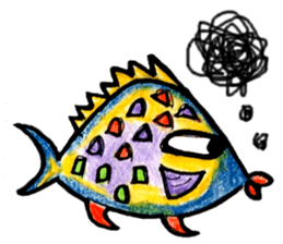 Colorful fish! sticker #9732127