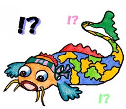 Colorful fish! sticker #9732136
