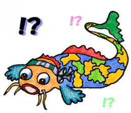 Colorful fish! sticker #9732136