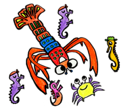 Colorful fish! sticker #9732143