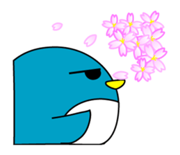 Events Hen round pen spring sticker #9732554