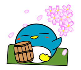 Events Hen round pen spring sticker #9732555