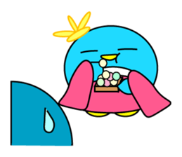 Events Hen round pen spring sticker #9732561