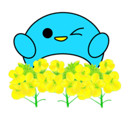 Events Hen round pen spring sticker #9732563