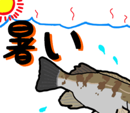 japan fishing mebaru fish Sticker sticker #9732605