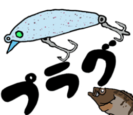 japan fishing mebaru fish Sticker sticker #9732608