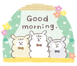 message of cute animals. sticker #9733232