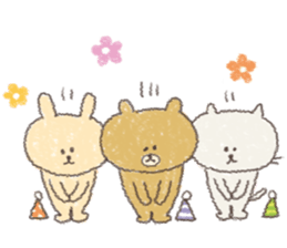 message of cute animals. sticker #9733235