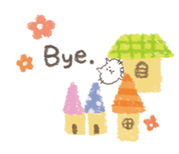 message of cute animals. sticker #9733238