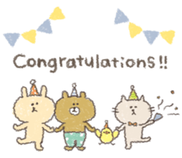 message of cute animals. sticker #9733254